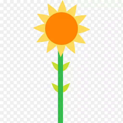 插花电脑图标剪贴画-向日葵