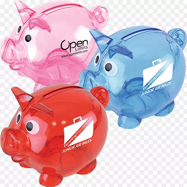 储蓄罐促销商品塑料货币-小猪银行
