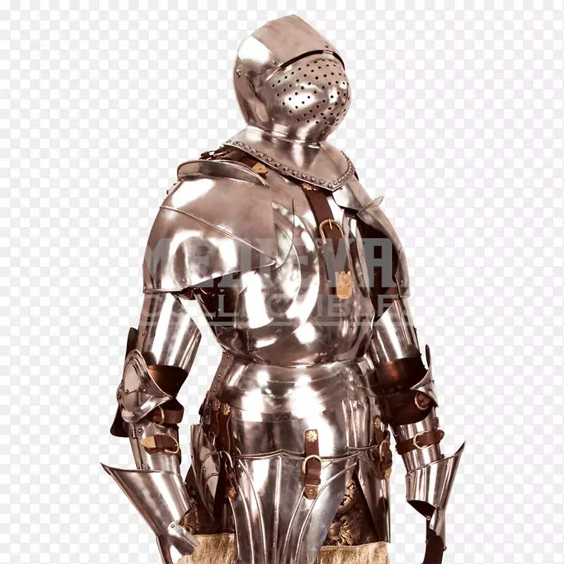 中世纪盔甲的哥特式板甲骑士部件-盔甲