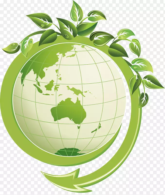 地球生态绿色剪贴画-地球