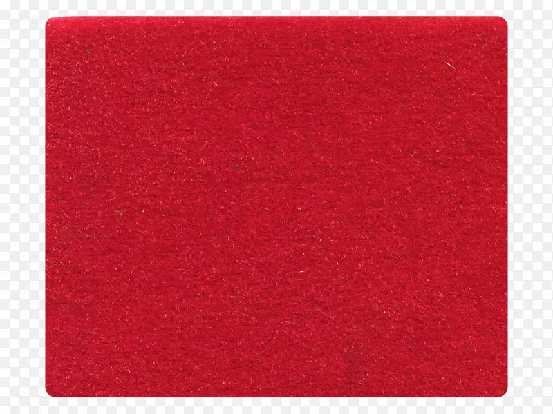 长方形垫子，平方米-红色天鹅绒