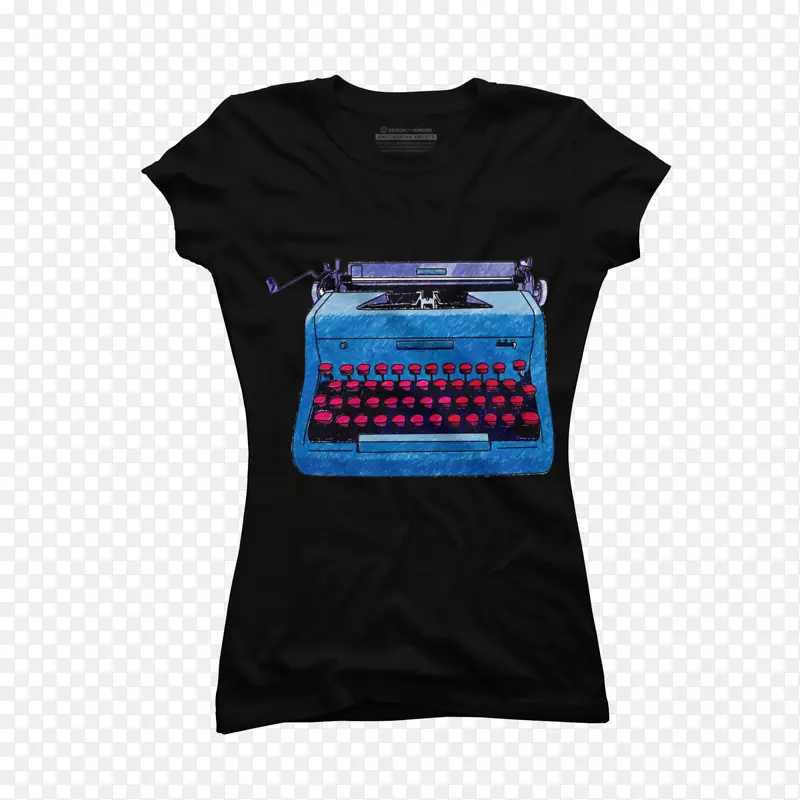 印花t恤上衣设计由人类帽衫-打字机