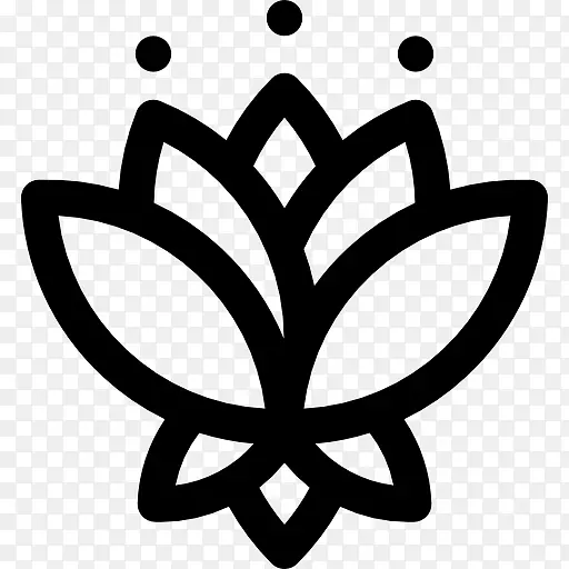 瑜伽象征莲花位置-东方