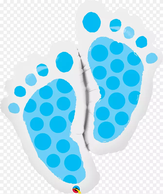 气球婴儿淋浴婴儿派对足迹-脚印