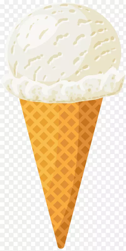 冰淇淋圆锥形冷冻甜点奶制品冰淇淋