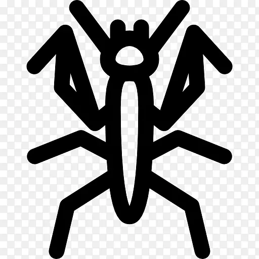 螳螂电脑图标符号跳蚤