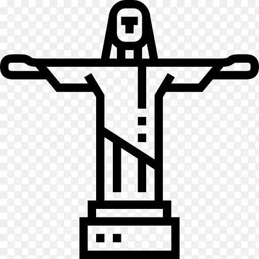 救世主纪念碑电脑图标剪贴画-巴西