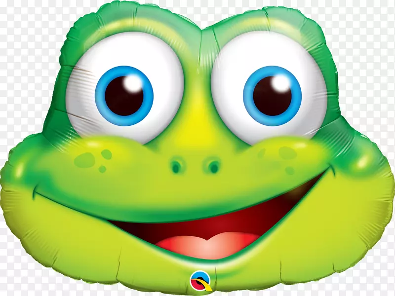 Mylar气球生日成堆有趣的花束青蛙