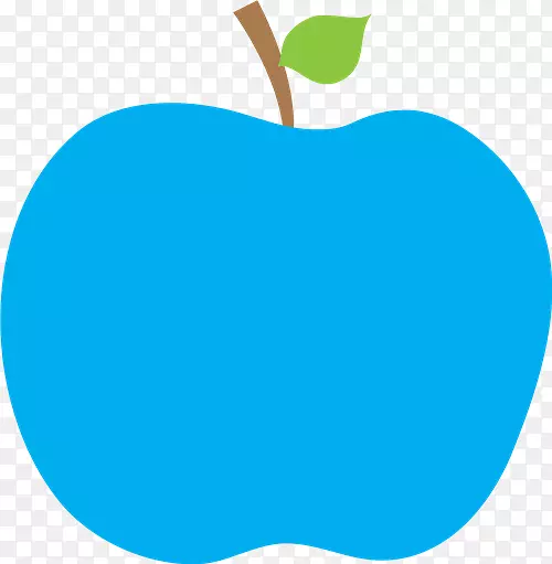 蓝色苹果剪贴画-蓝色技术