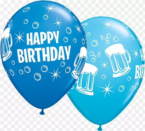 啤酒气球生日蛋糕派对-生日装饰