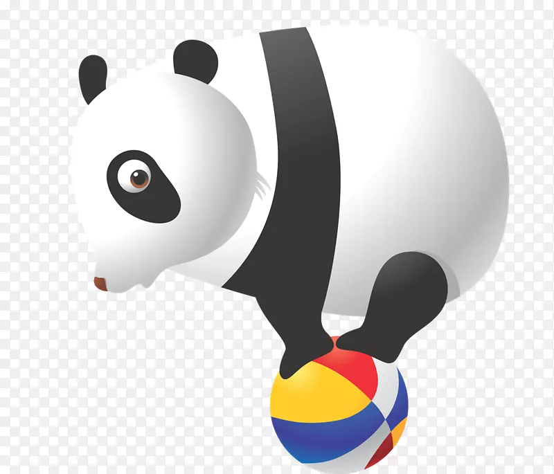 大熊猫熊墙贴花艺术-大熊猫