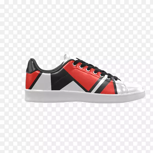 运动鞋、冰鞋、鞋类、运动服.红色几何图形