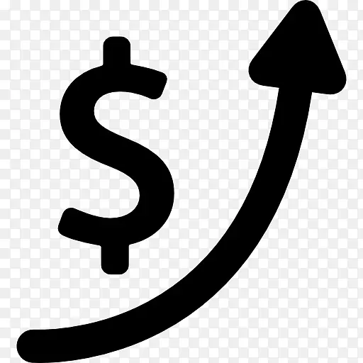货币电脑图标美元升值