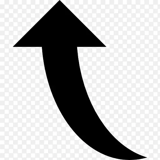 箭头曲线符号几何图形计算机图标曲线