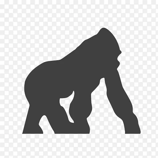大猩猩灵长类动物非洲象计算机图标濒危物种大猩猩载体