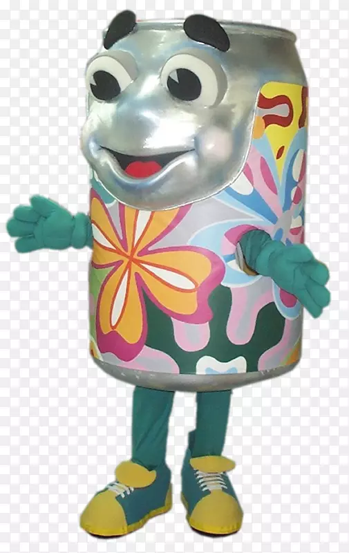 糖的吉祥物服装幸运铝罐