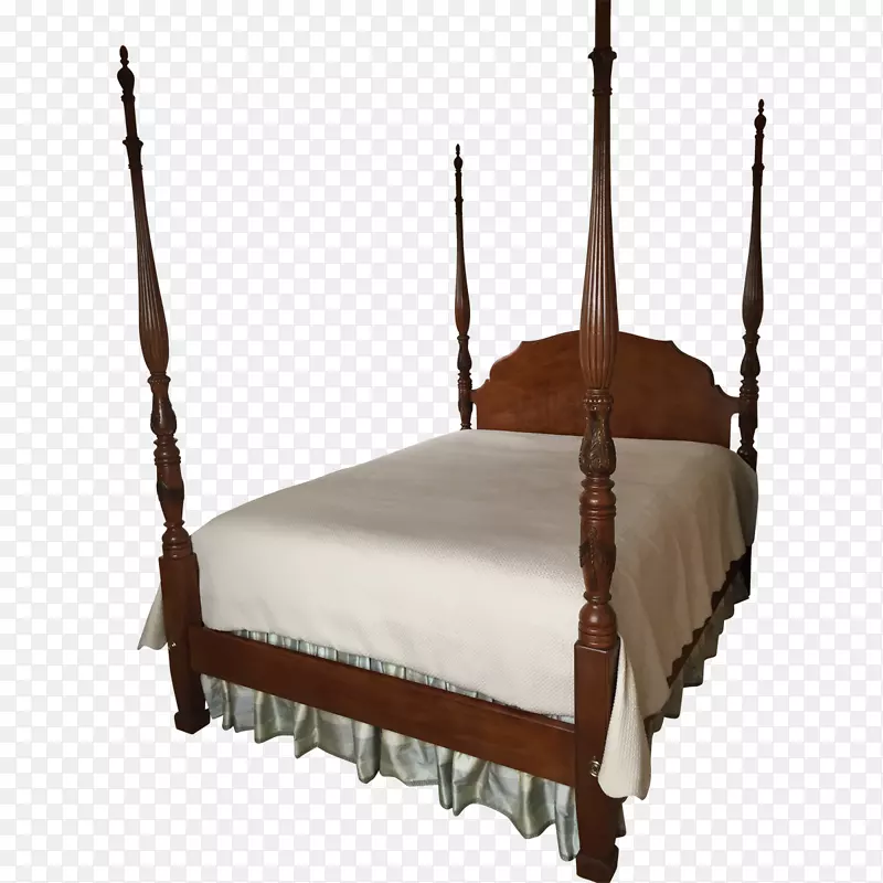 床架家具床垫四柱床-老式海报