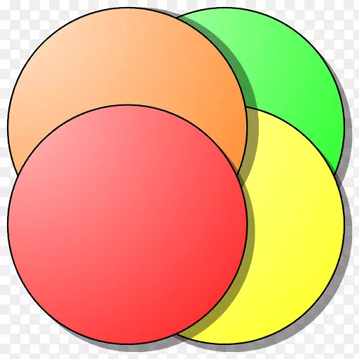 圆形椭圆黄色区域-色素