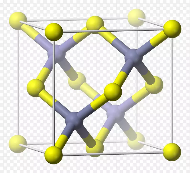 硫化锌晶体结构闪锌矿立方晶系晶格