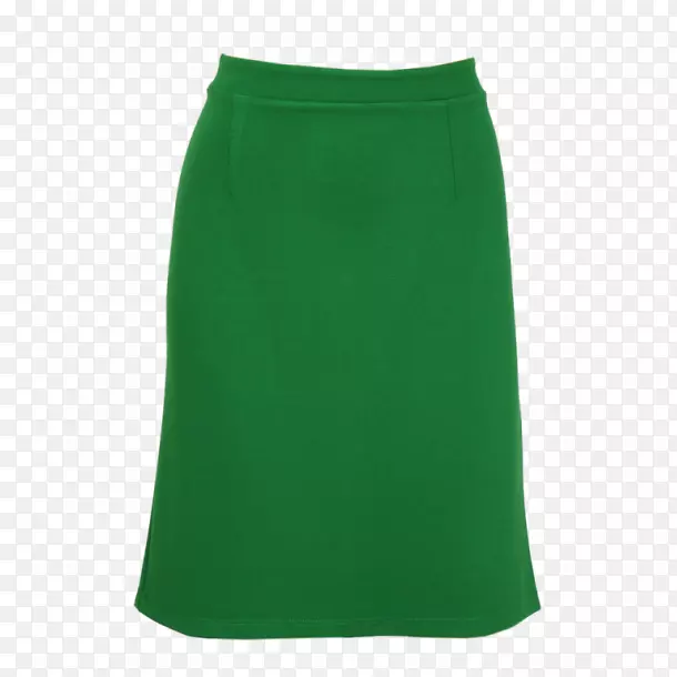 裙腰短裤绿色连衣裙-绿色草地