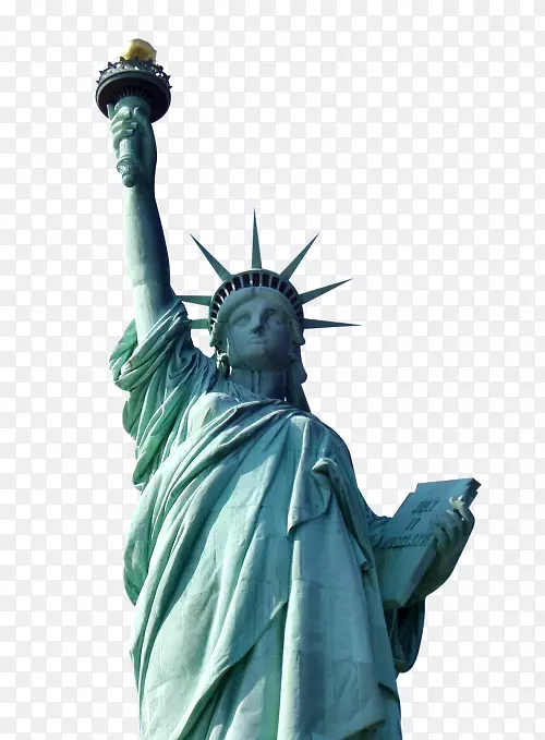 自由女神像，埃利斯岛，纽约港电池公园-佛像