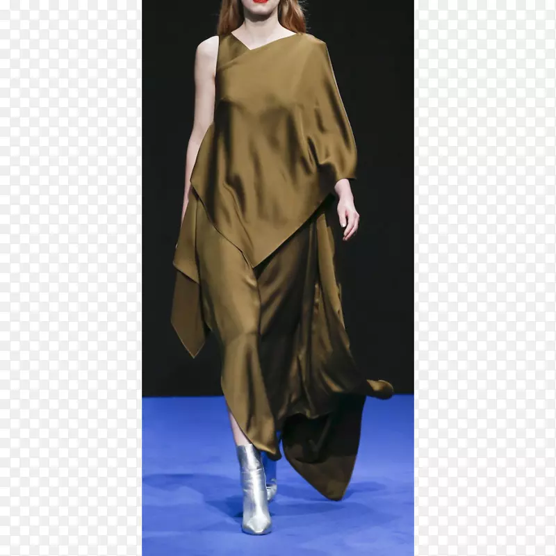 2017年伦敦时装周时装模特-丝绸材料
