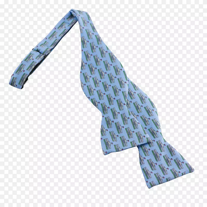 领带微软天蓝色绿松石-蓝色领结