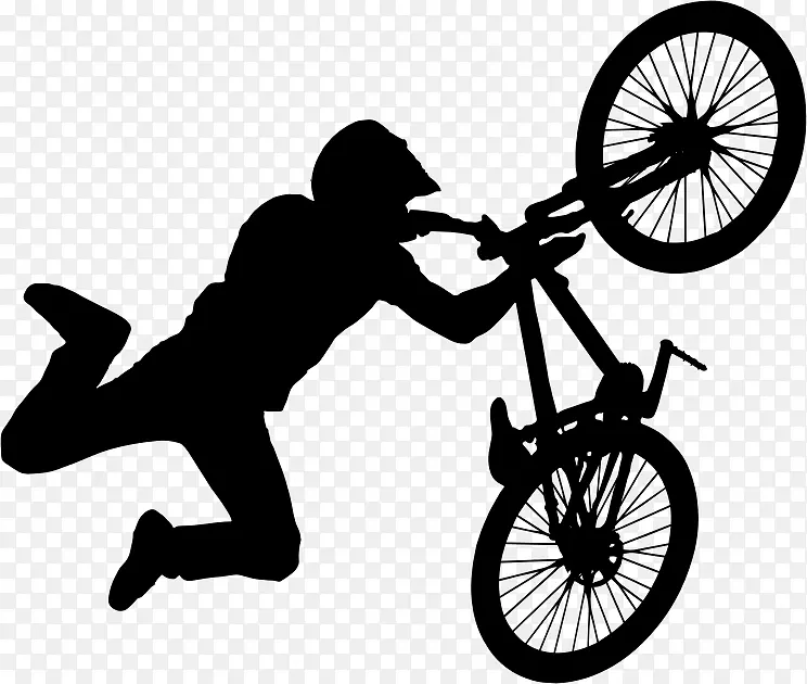 bmx摩托车特技骑剪贴画骑自行车