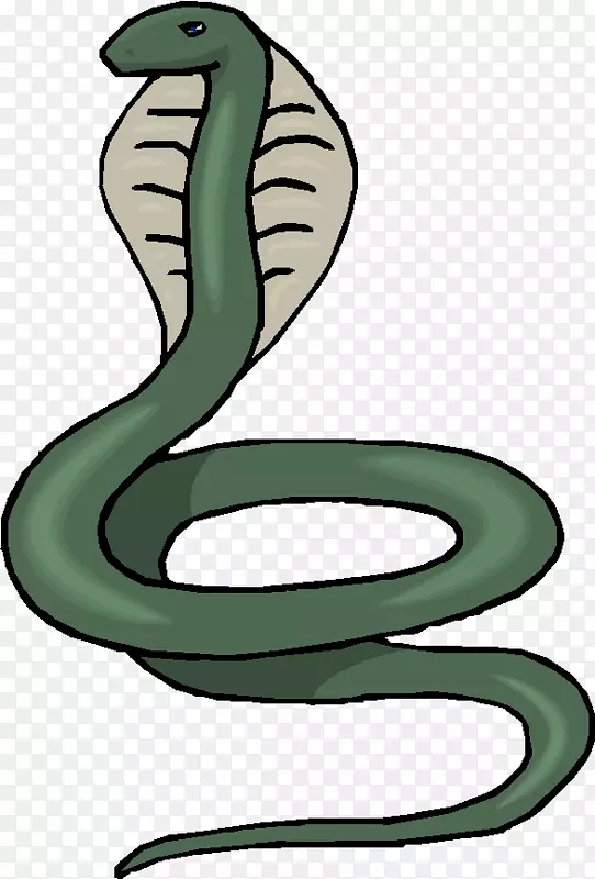 蛇王眼镜蛇夹艺术红蛇