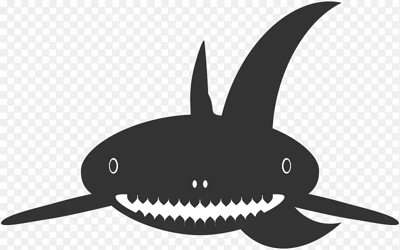鲨鱼电脑软件海獭剪贴画-鱼翅
