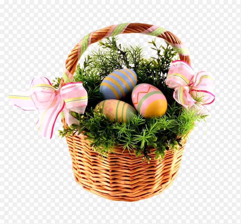 复活节兔子篮子复活节彩蛋复活节排版