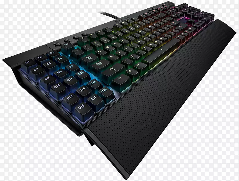 电脑键盘游戏键盘rgb彩色模型电器开关背光彩色纹波