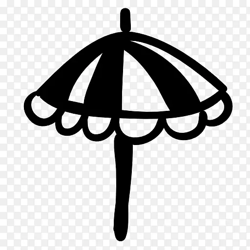 电脑图标伞符号太阳伞