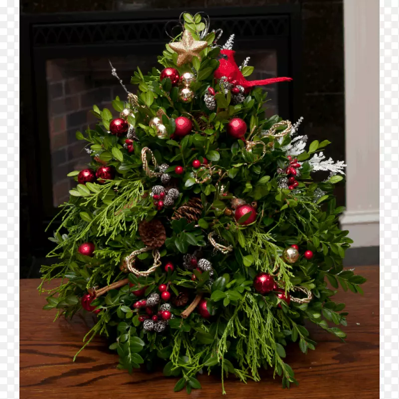 圣诞树，圣诞装饰，切花-温馨的祝愿