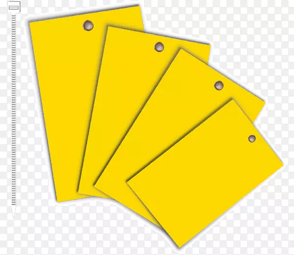 三角形区域矩形-黄色标签
