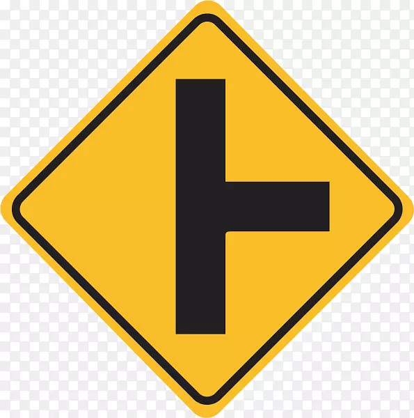 交通标志-免费三通交界处-秘鲁