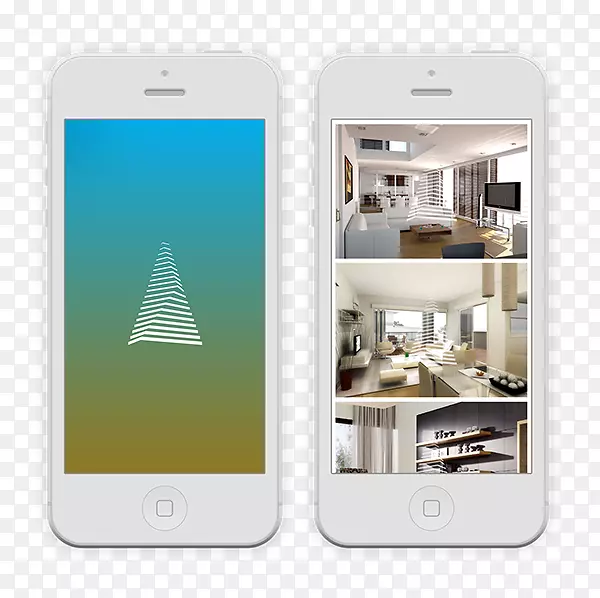 科技产品智能手机.房地产广告元素