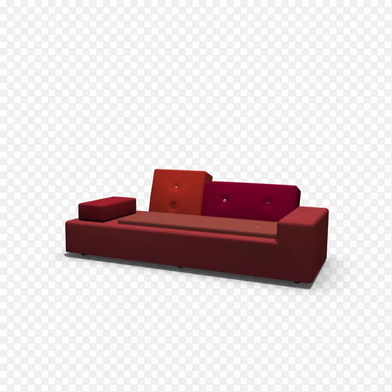 沙发沙发床家具长红色
