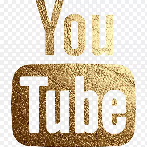 Youtube电脑图标标志-金色麦克风