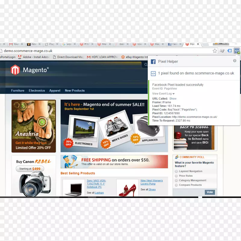 网络开发Magento电子商务网上购物首页