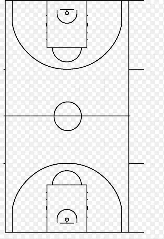 篮球场FIBA图-卡通篮球场