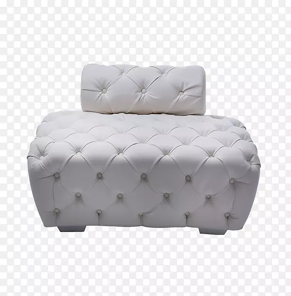 床头桌、沙发、家具、椅子-白色沙发