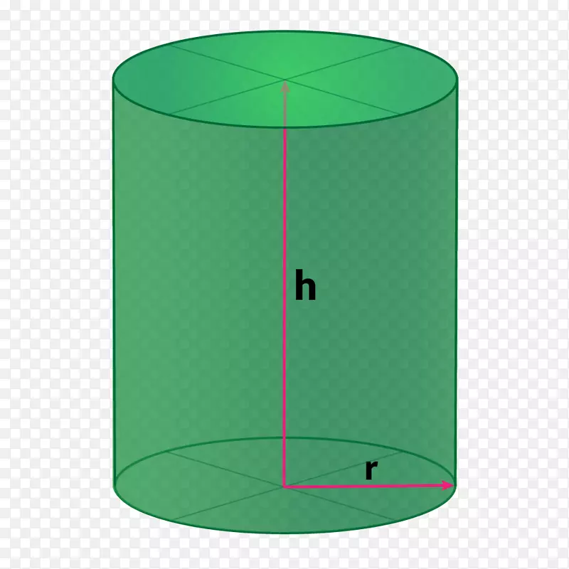 圆柱形长方形绿色圆筒