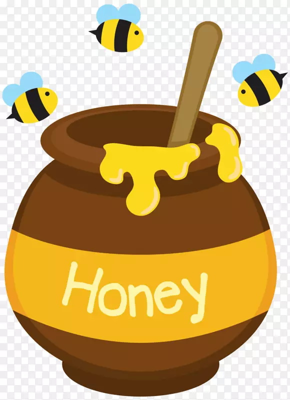 蜂蜜蜂巢剪贴画-牛奶剪贴画