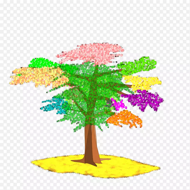 木本植物艺术树枝-植树节