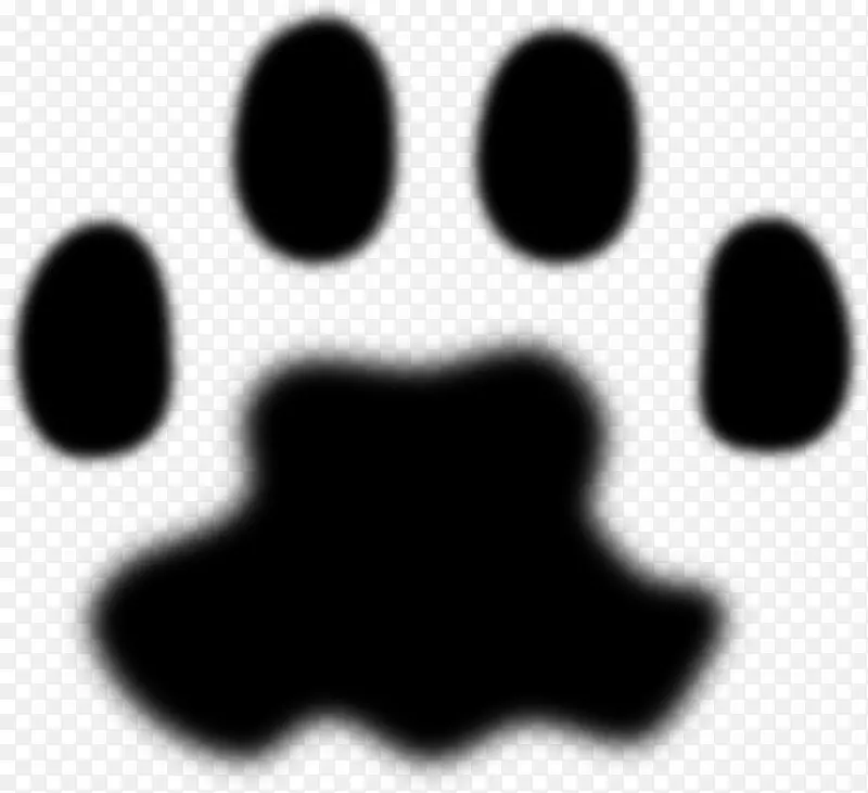狗猫爪动物轨迹剪贴画-猫爪