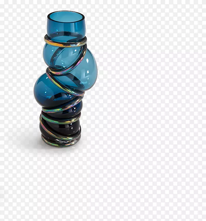 玻璃花瓶蓝环材料
