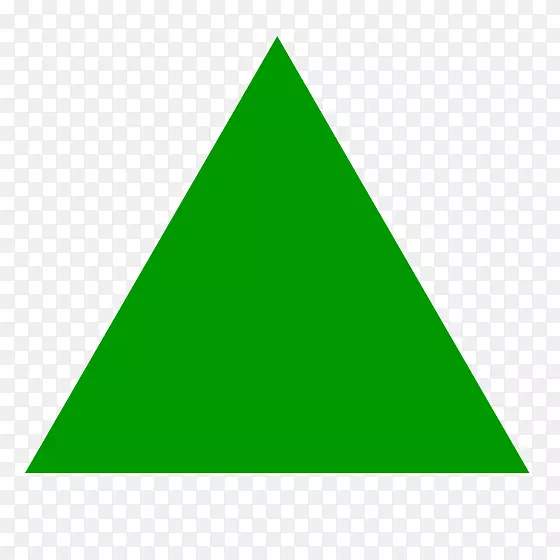 形状等边三角形绿色等边多边形-婴儿卡片