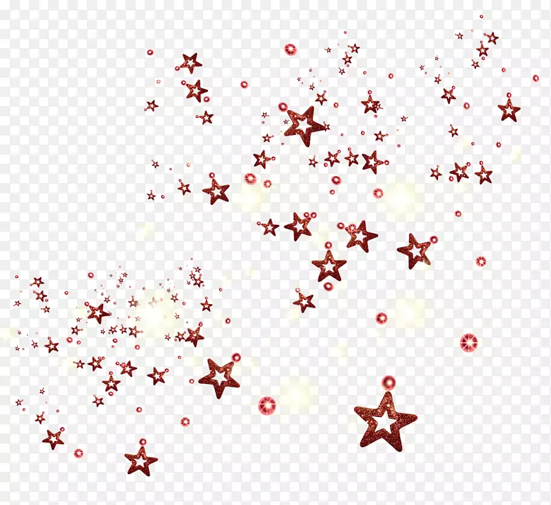 艺术与文化中的星星多边形-圣诞雨-星光效应