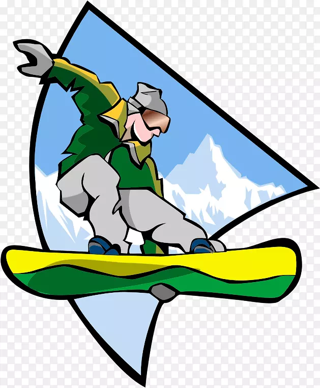 2018年冬奥会滑雪板剪贴画